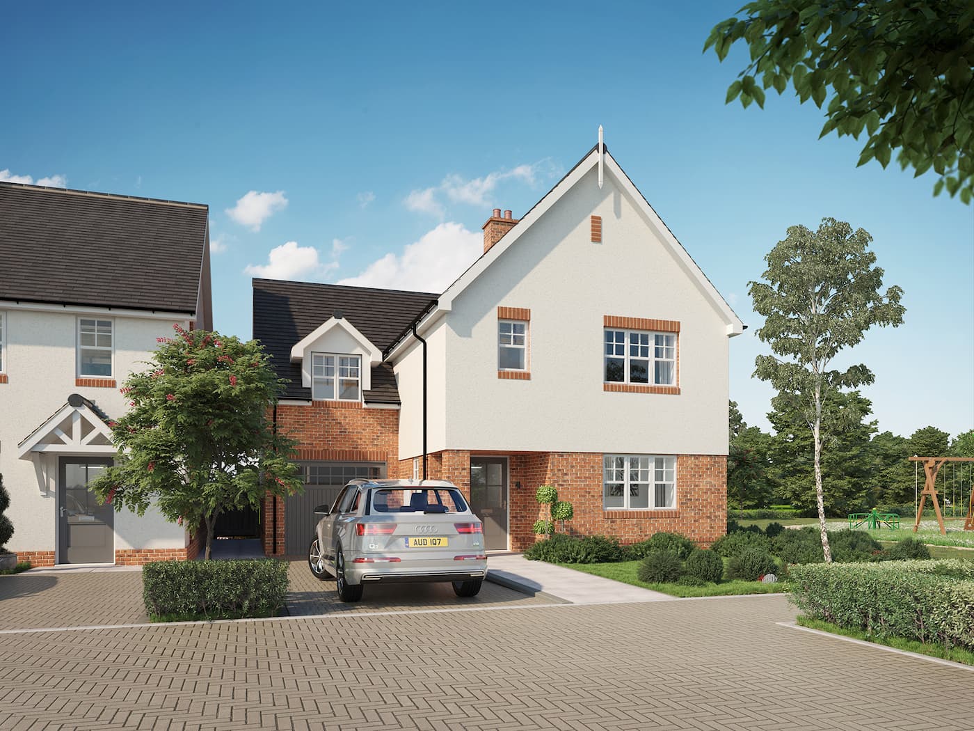 Plot 10 outdoor house cgi