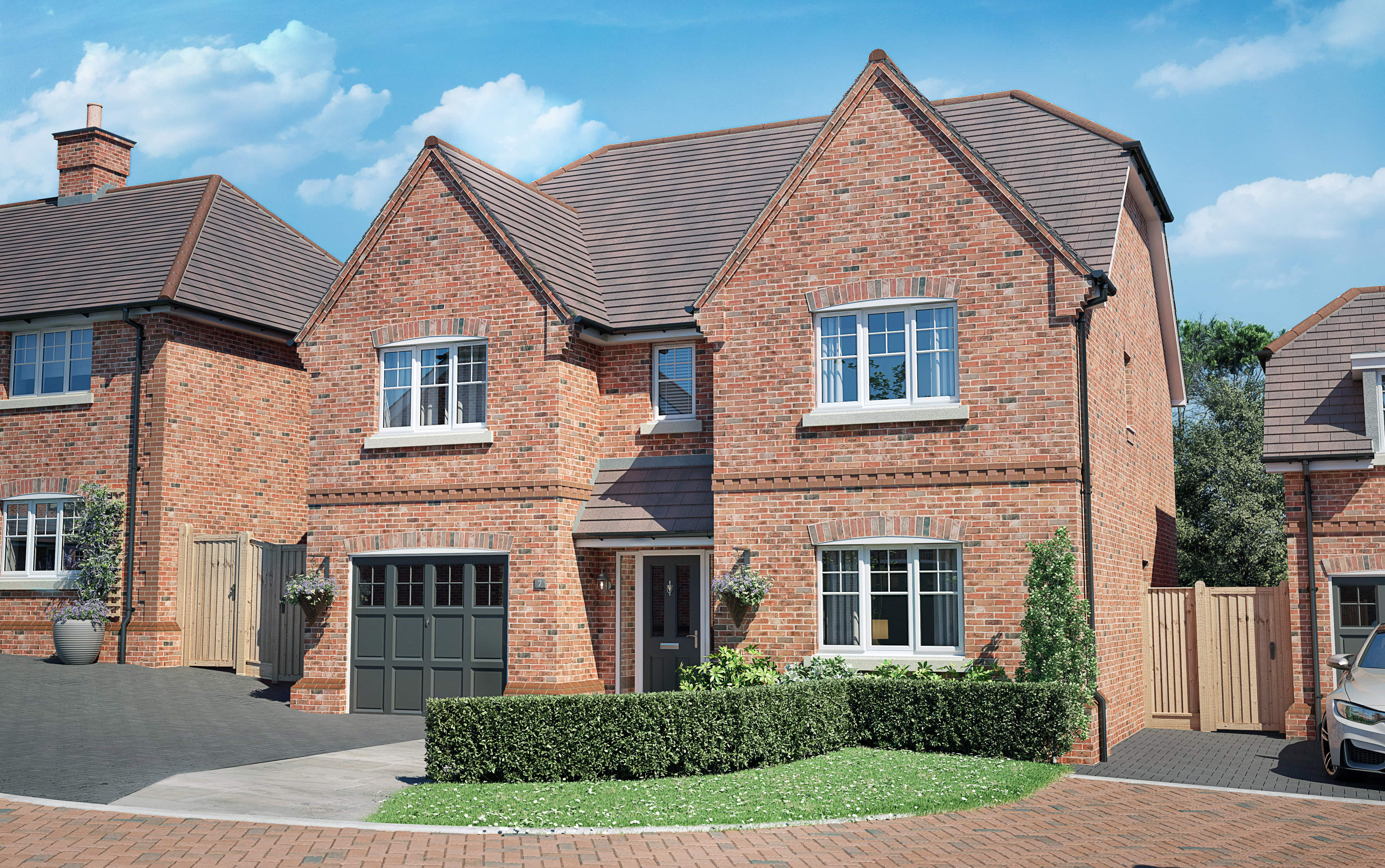 Detached house with garage 