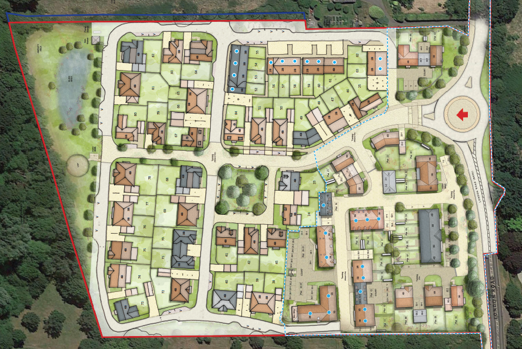 St Ippolyts site layout